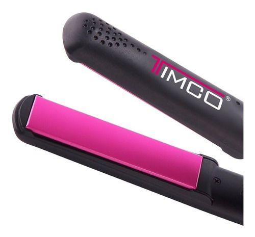 Plancha Alaciadora Cabello Cer+ion De 25mm Timco Pr-b Color Negro