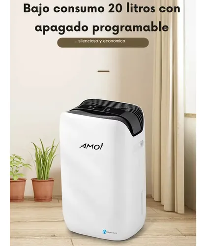 Deshumidificador 20l Digital Programable Hasta 52m2 Blanco Blanco