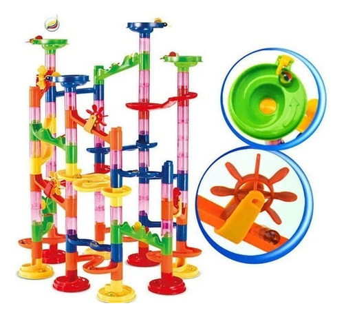 105pcs Marble Run Race Kids Juego De Bloques De Construcción