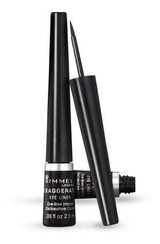 Rimmel Delineador De Ojos Liquido Exaggerate 001 100% Negro