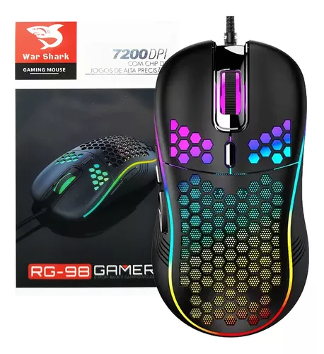 CORHAD 1 Unidade Mouse Com Fio Usb Para Jogos Com Efeitos De Luz Legais  Mouse De Computador Com Fio Rato De Arame Mouse Com Fio Para Computador  Mouse