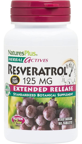 Resveratrol 60tabl Naturesplus - Unidad a $4332