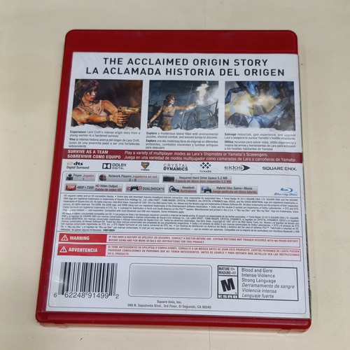 Tomb Raider Ps3 - Hablado En Español (Reacondicionado)