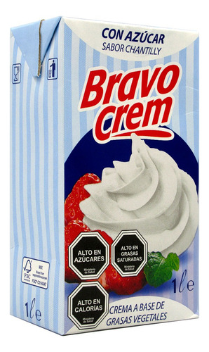 Bravo Cream 1 Litro, Repostería Crema Vegetal