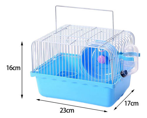 Jaula Para Hámster Caja De Alimentación Pequeña Caja Azul