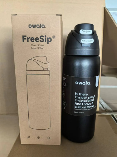 Botella De Agua Owala Freesip: A Prueba De Fugas, Aislante,