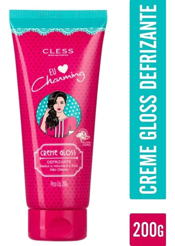 Creme Gloss Defrizante E Protetor Térmico Efeito Liso Cless