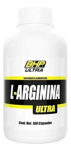 Bhp Ultra L-arginina Suplemento 100 Caps Cad Julio 24
