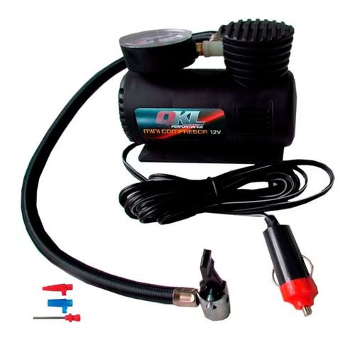 Mini Compresor Inflador De Aire 12v Auto Medidor De Presion