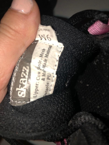 Zapatillas De Danza Jazz Sansha Tutto Nero Con Rosa 39/9m