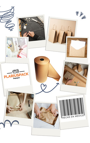 Rollo De Papel Kraft 50 Cm De Ancho Cal. 125 Gr Envío Gratis