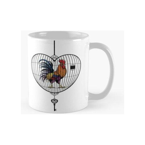 Taza Gallo Encerrado Calidad Premium