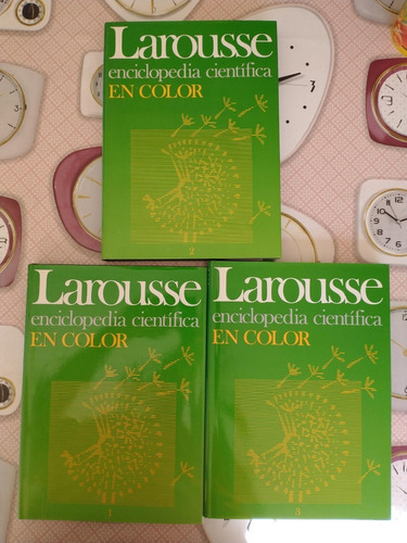 Enciclopedia Científica Larousse En Color  3 Tomos 