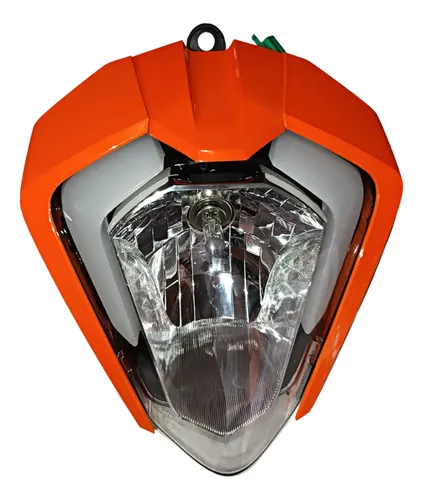 Faro Delantero + Molduras Naranja Ktm Duke 200ng Y 250 1g Ambos Lados ...