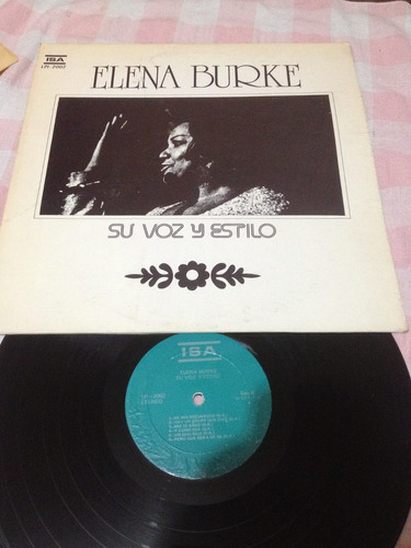 Elena Burke Su Voz Y Estilo Disco De Vinil Original 