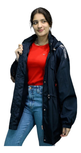 Gabardina Impermeable Tommy Hilfiger Azul Marino 