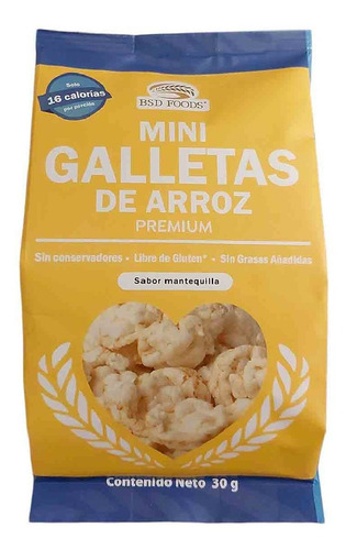 Galleta Bsd Foods Mini Mantequilla 30g