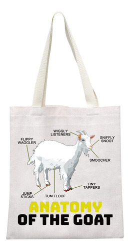 Bolsa Meikiup Goat Lover Cabra Regalos Temáticos Anatomía