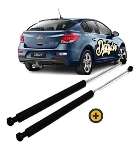 Kit X2 Amortiguador Porton Baul Trasero Chevrolet Cruze 5p