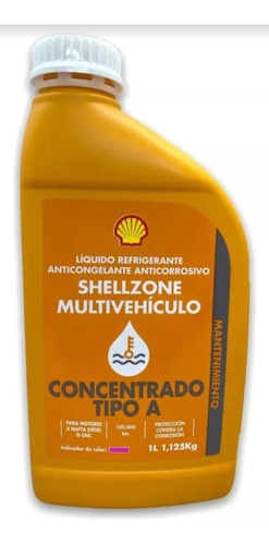 Liquido Refrigerante Anticonge Y Anticorrosivo Shell.3gmotos