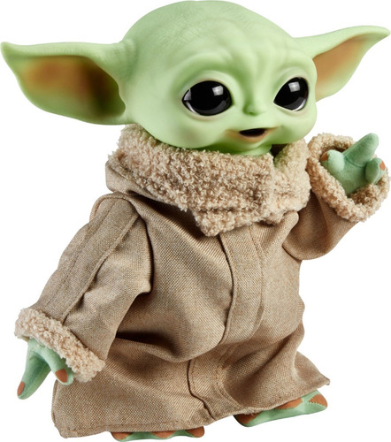 Imagem 4 de 6 de Baby Yoda Com Bag Premium Star Wars Mandaloriano Mattel