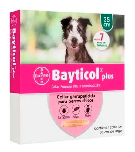 Collar Bayticol Pulgas Garrapatas Perros 35 Cm Pequeños