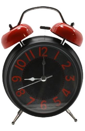 Imagen 1 de 4 de Reloj Despertador Con Campanilla Reforzado Calidad Premium