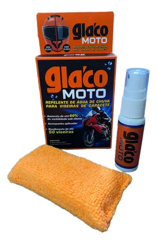 Glaco Moto Soft99 Repelente Chuva Viseira Capacete 20ml
