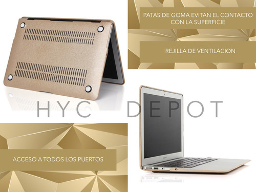 Imagen 6 de 8 de Protector Acrilico Textura Suave Macbook Pro A1502 A1425 13¨