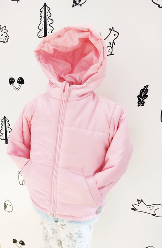 Campera De Abrigo Impermeable Forrada C/polar Bebe Beba Nena