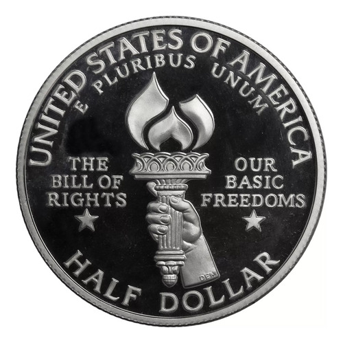 Moeda Comemorativa Half Dolar 1993 Letra S - James Madison