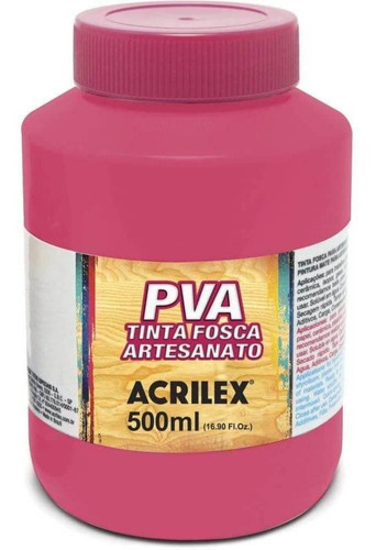 Tinta Pva Acrilex 500ml 542 Rosa Escuro