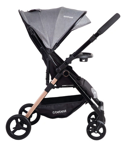 Carriola Infantil BB2200QB100G Reversible Reclinable Gris Bebesit