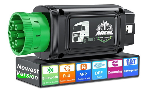 Ancel Hd100 Bluetooth Diesel Camión Pesado Escáner Dpf