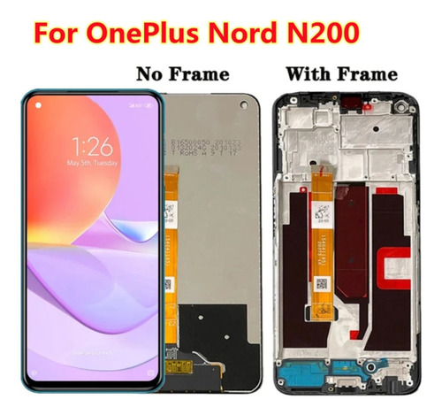 Pantalla Lcd Con Marco Para Oneplus Nord N200 5g Dde2118