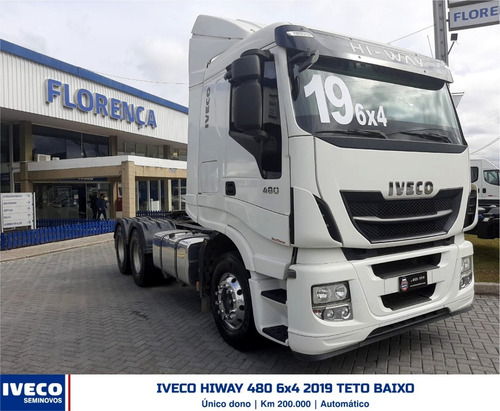 Imagem 1 de 12 de Iveco Hi Way 480 6x4 2019 Teto Baixo Hiway