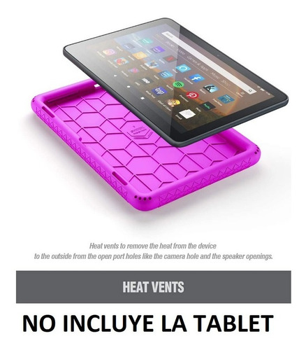Forro Fucsia Tablet Amazon Fire Hd 8 Generacion 10 Año 2020