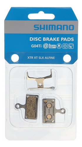 1 par de pastillas de freno de disco metálicas Shimano G04ti-MX