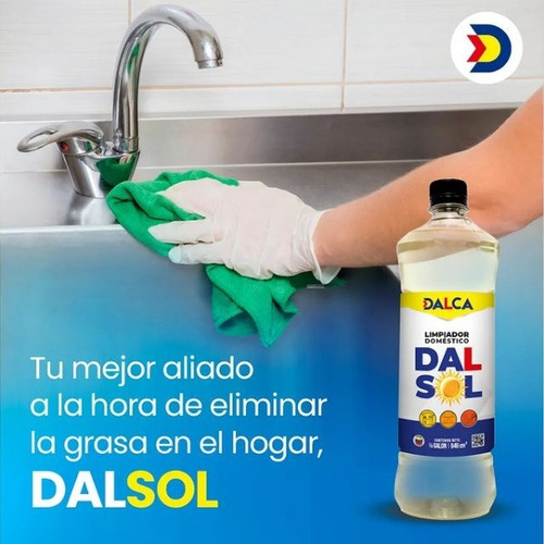 Limpiador Domestico Multiuso Quita Manchas Dalsol 1lt Dalca