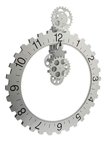 Kikkerland Big Wheel Reloj De Pared Giratorio