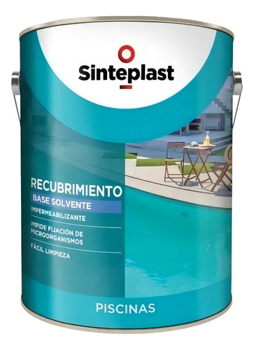 Sinteplast Piscinas Caucho 10l Pinxel Acabado Mate Color Azul Profundo