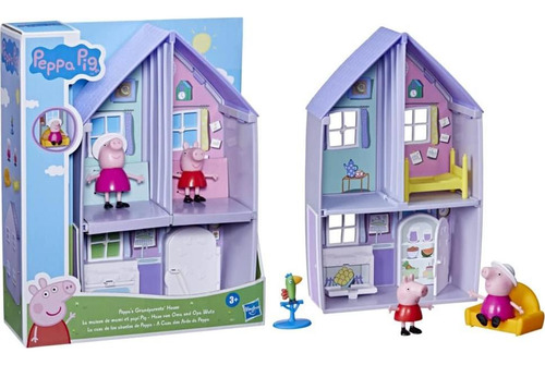 Casa De Peppa Pig Abuela Y Abuelo Con 2 Figuras Y Accesorios