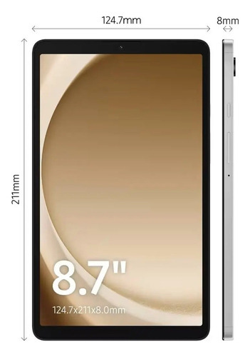 Tablet Samsung A9 Wi-fi 128gb 8gb 8.7 C/ Teclado Bt E Capa Cinza