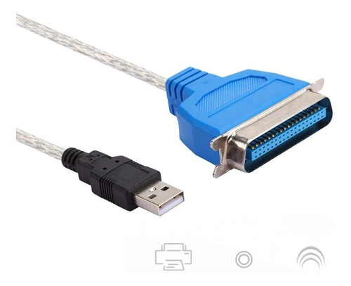 Cable Usb A Paralelo, De  Metro Y Medio,