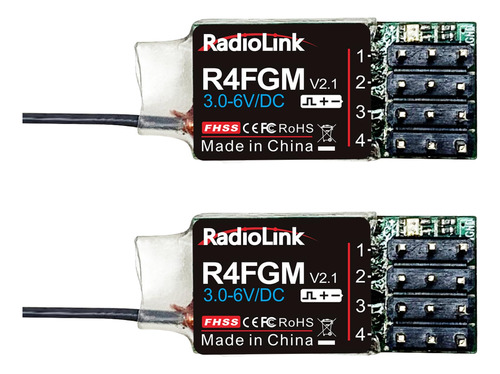 Radiolink Receptores Rc 2.4ghz R4fgm 2 Unids 4 Canales Gyro 