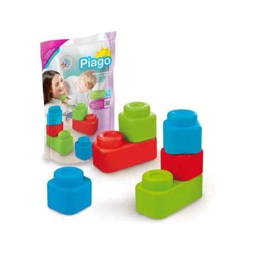 Rasti Piago Bloques Blandos Para Bebes 6 Piezas Dimare 1305