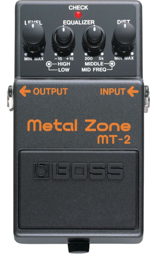Pedal de efeito Boss Metal Zone MT-2  preto