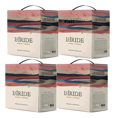 Vino La Iride Dorado Mabec Bag In Box 3 Litros X4 Unidades