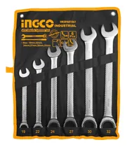 Comprar Juego de llaves combinadas Ingco Ratchet 19 a 32 mm con 6 piezas