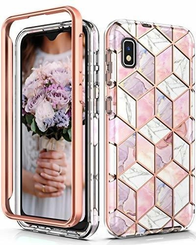 Funda Resistentepara Samsung Galaxy A10e Color Oro Rosa